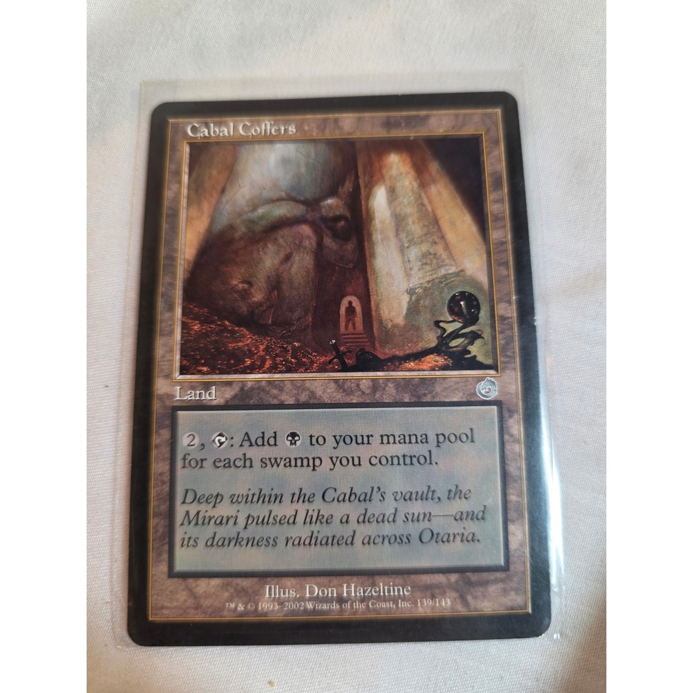 MTG Cabal Coffers Torment Rare Land Card 139/143 Don Hazeltine Magic Gathering